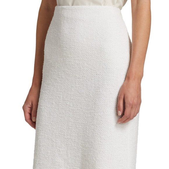 St. John Bouclé Tweed Knit Skirt - Picture 1 of 2